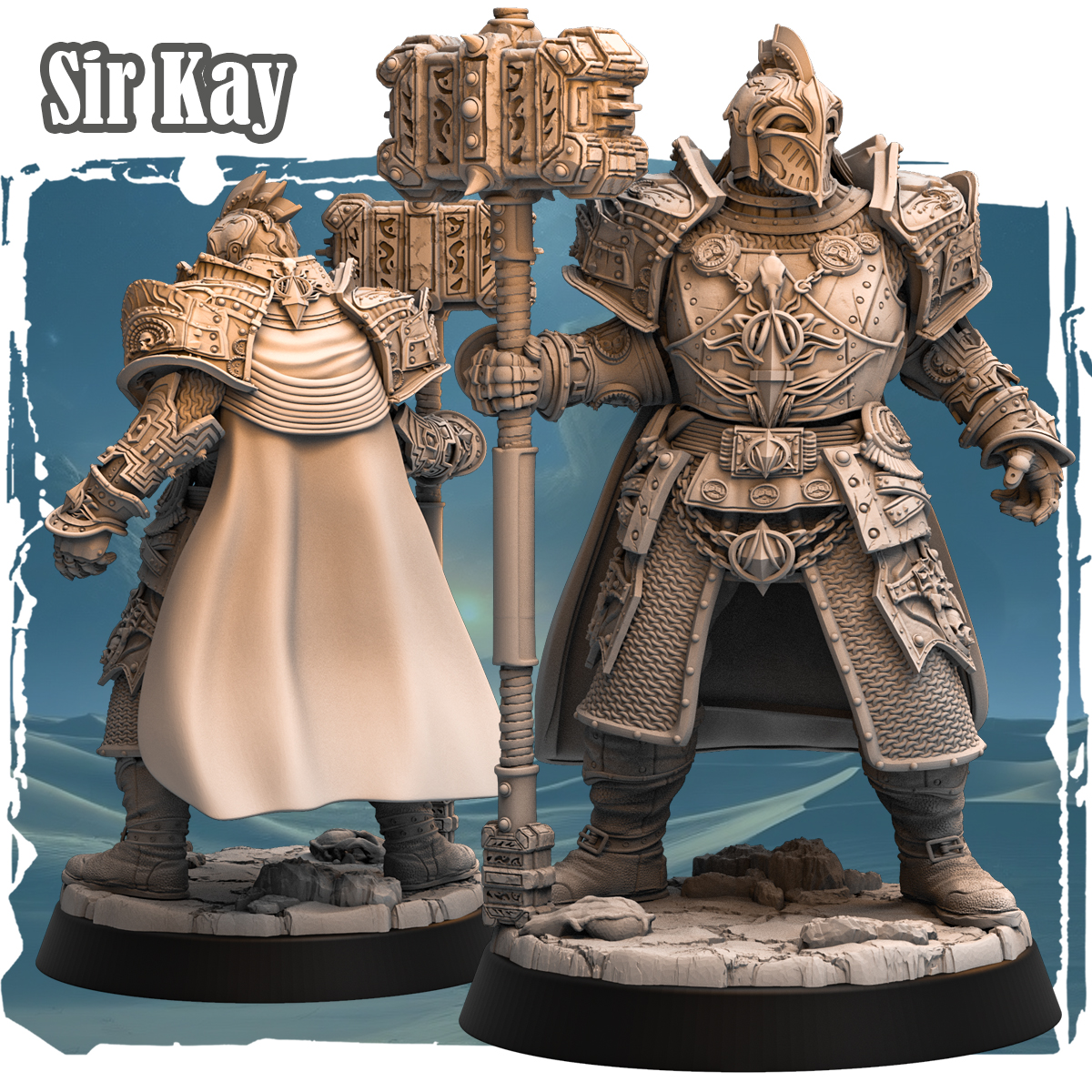 Sir Kay 32mm - Human Paladin